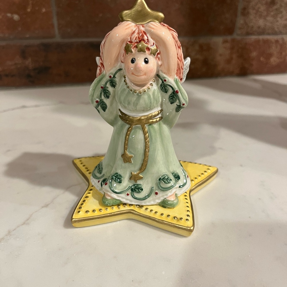 Fitz and Floyd Angel candle holder